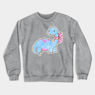 Ribbon Dinosaur Crewneck Sweatshirt